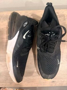 Nike Air Max 270 Men's Black and White Athletic Sneakers